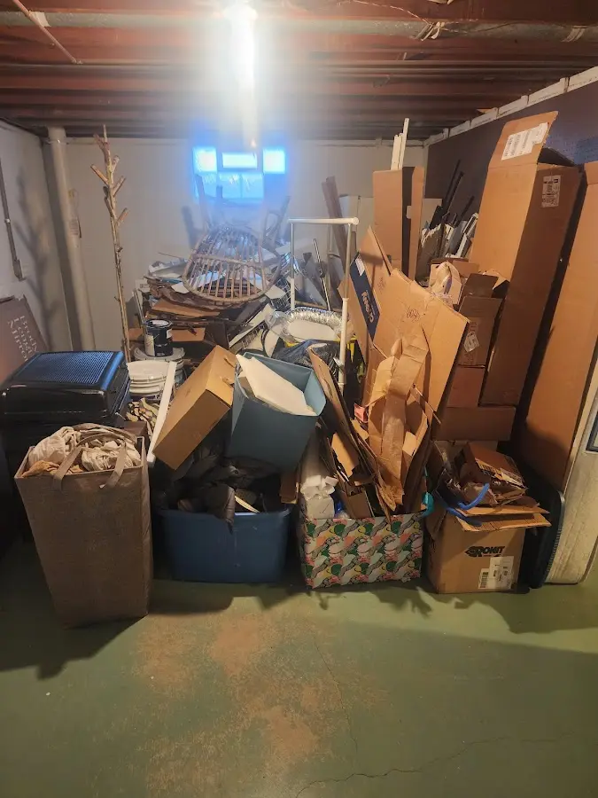 Roll-off dumpster container at job site for Construction Dumpster Rental in Bloomingdale